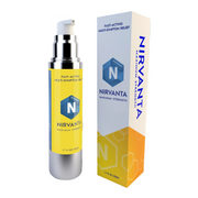 Nirvanta Maximum Strength product with bottle and packaging on a white background